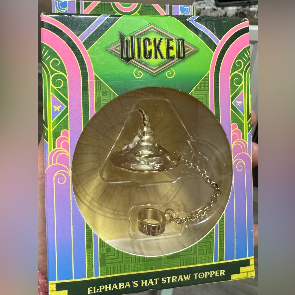 Wicked Elphaba Hat Straw Topper - Gold Tone